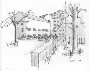 Tegning af IFA v/ Verner Blak